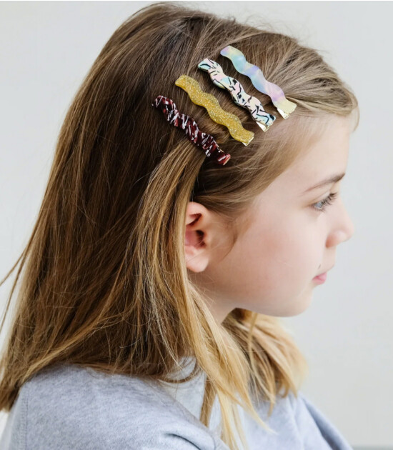 Mimi & Lula Saç Toka Set (4 Adet) // Wavy