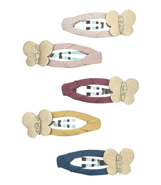 Mimi & Lula Mini Saç Toka Set (5 Adet) // Winter Ivy Butterfly