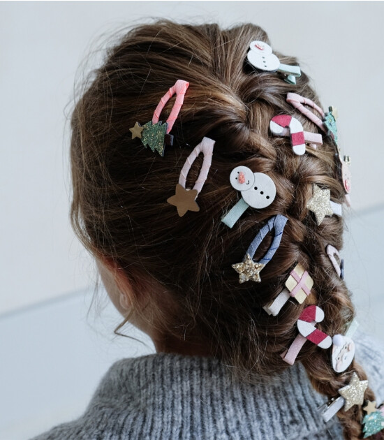 Mimi & Lula Mini Saç Toka Set (8 Adet) // Reindeer