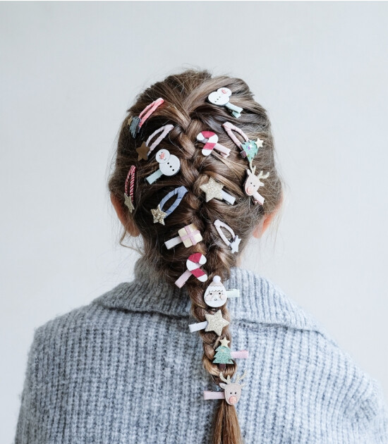 Mimi & Lula Mini Saç Toka Set (8 Adet) // Reindeer