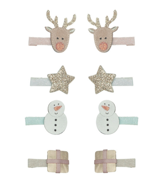 Mimi & Lula Mini Saç Toka Set (8 Adet) // Reindeer