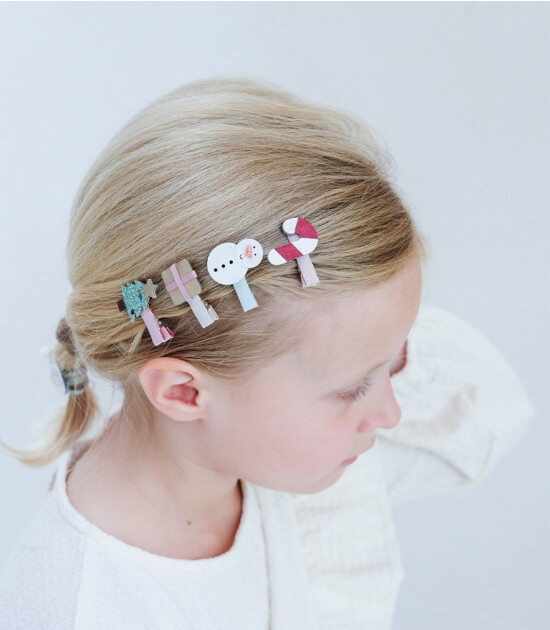 Mimi & Lula Mini Saç Toka Set (8 Adet) // Reindeer