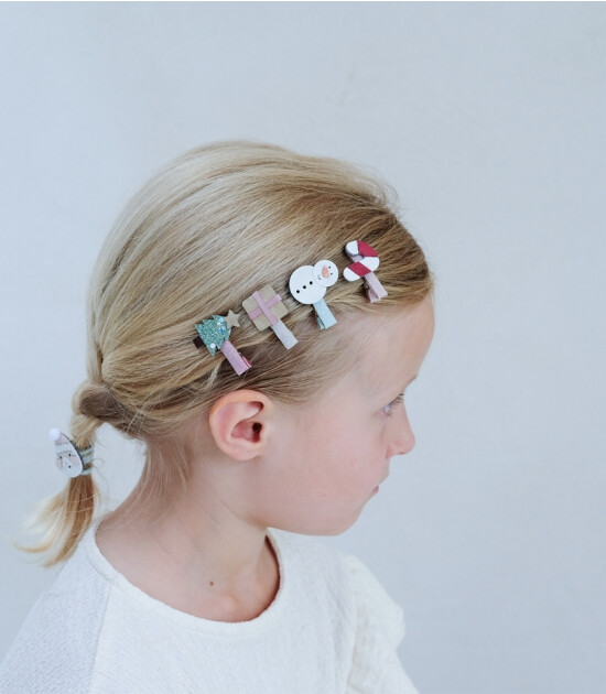 Mimi & Lula Mini Saç Toka Set (8 Adet) // Reindeer