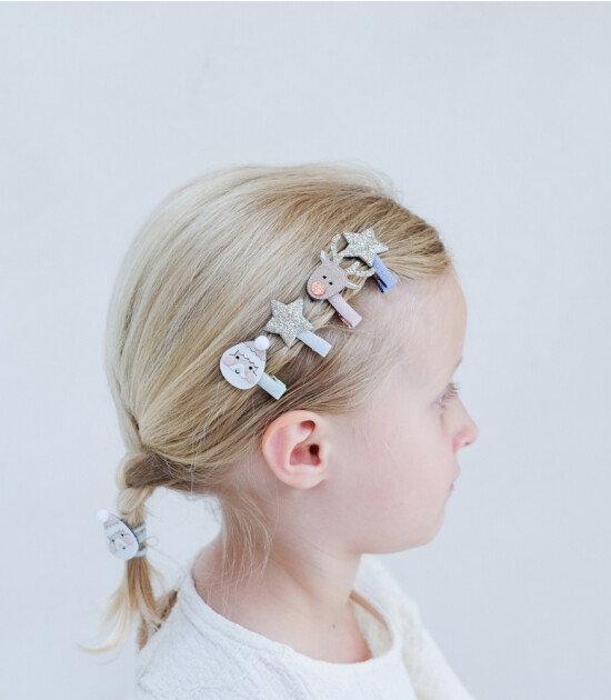 Mimi & Lula Mini Saç Toka Set (8 Adet) // Reindeer