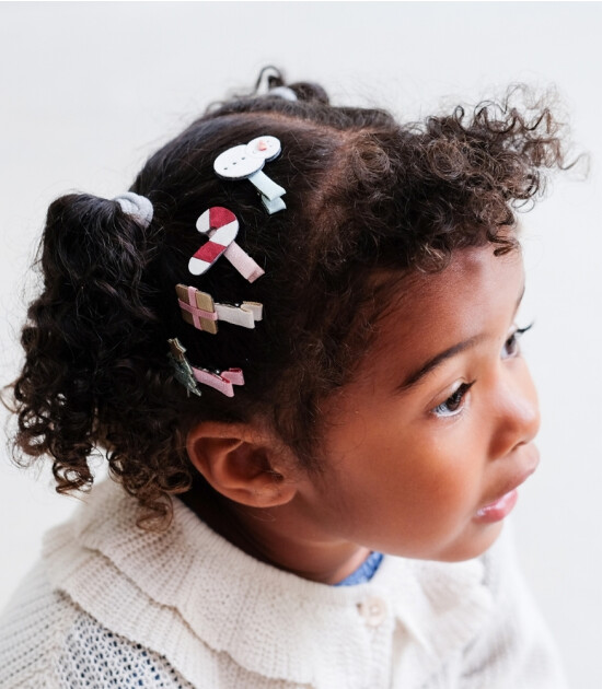 Mimi & Lula Mini Saç Toka Set (8 Adet) // Reindeer