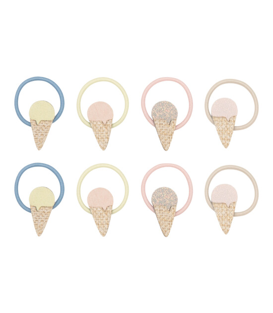 Mimi & Lula Mini Lastik Saç Toka Set (8 Adet) // Ice Cream