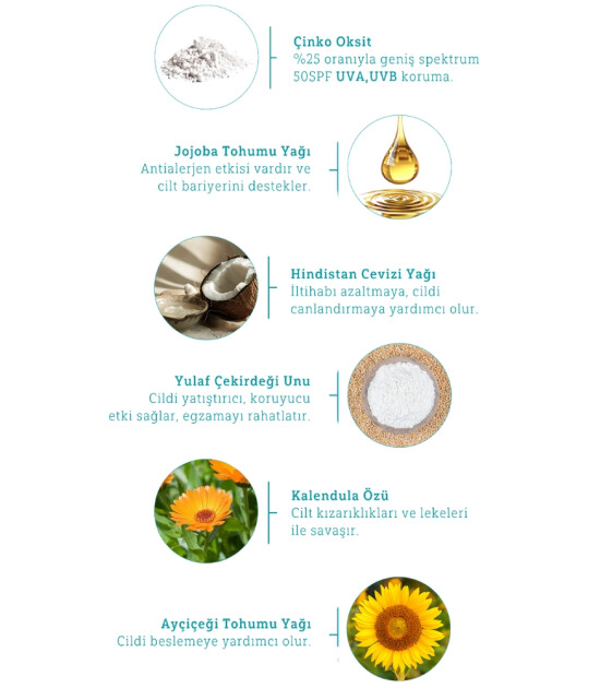 Minela Care 100% Organik Mineral Filtreli Bebek ve Çocuk Güneş Kremi (50 SPF)