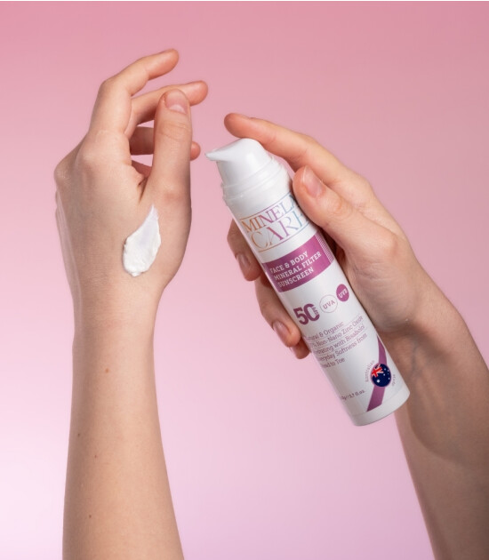 Minela Care 100% Organik Mineral Filtreli Y&uuml;z ve V&uuml;cut G&uuml;neş Kremi (50 SPF)