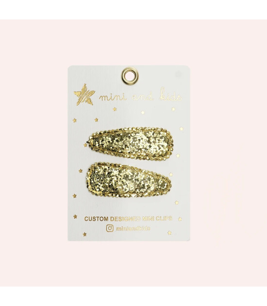 Mini & Kids Mini Klips Toka // Glitter Gold