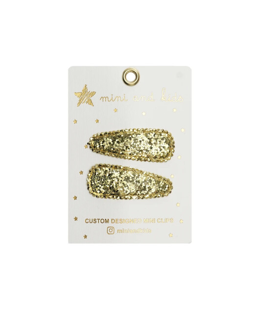 Mini & Kids Mini Klips Toka // Glitter Gold