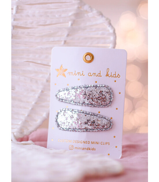 Mini & Kids Mini Klips Toka // Glitter Silver