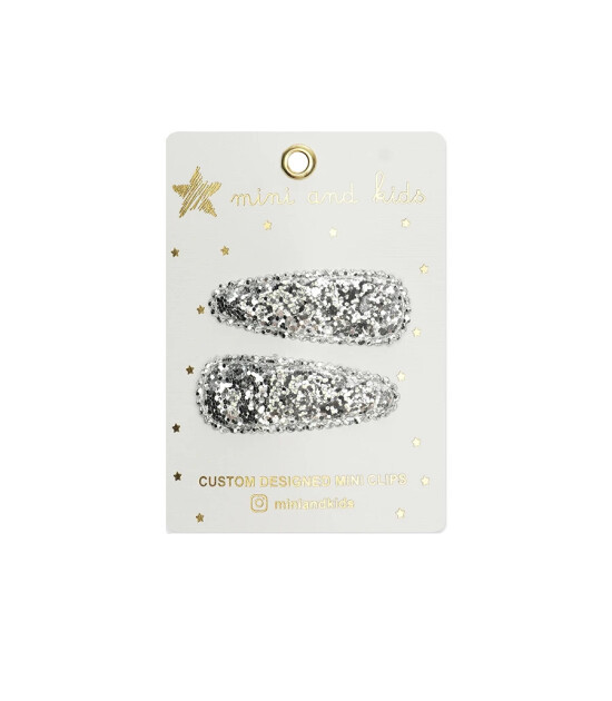 Mini & Kids Mini Klips Toka // Glitter Silver