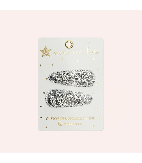 Mini & Kids Mini Klips Toka // Glitter Silver