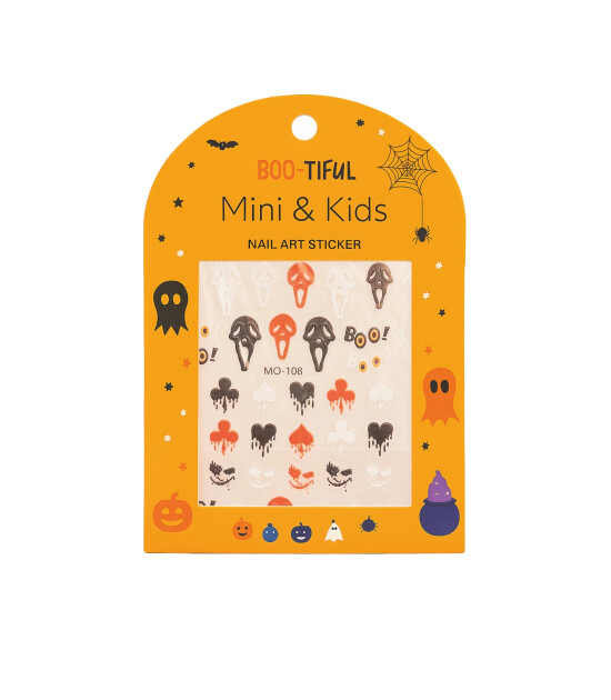 Mini & Kids Nail Sticker Halloween // Boo
