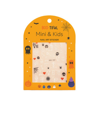 Mini & Kids Nail Sticker Halloween // Skeleton