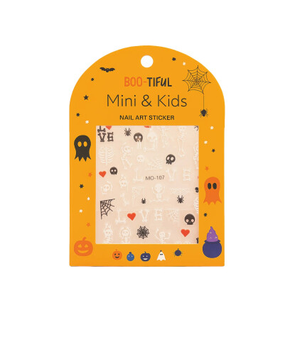 Mini & Kids Nail Sticker Halloween // Skeleton