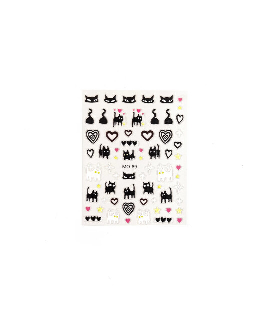 Mini & Kids Nail Sticker Halloween // Black Cat