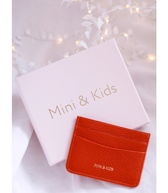 Mini & Kids Mini Deri Kartlık // Turuncu