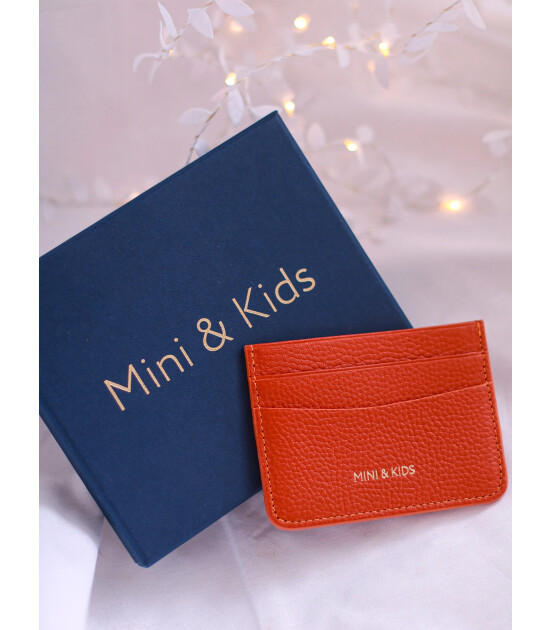 Mini & Kids Mini Deri Kartlık // Turuncu