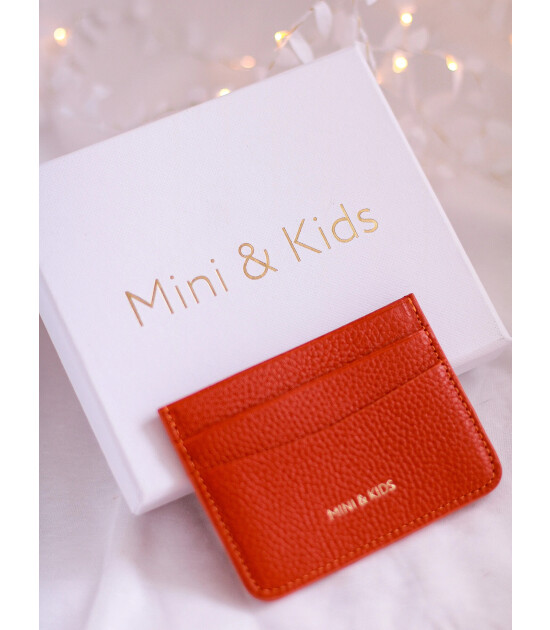 Mini & Kids Mini Deri Kartlık // Turuncu