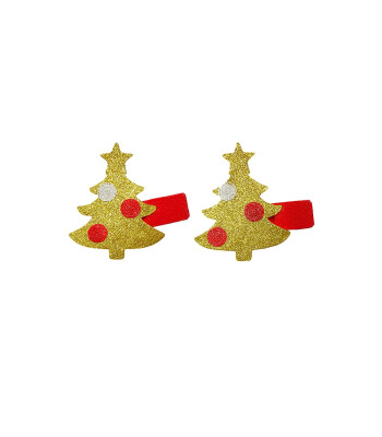 Mini & Kids Saç Tokası Christmas // Gold Tree