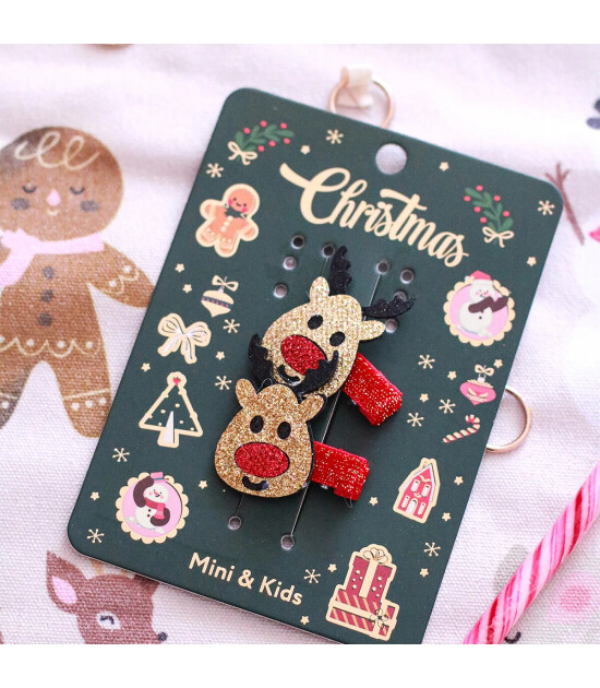 Mini & Kids Sa&ccedil; Tokası Christmas // Deer