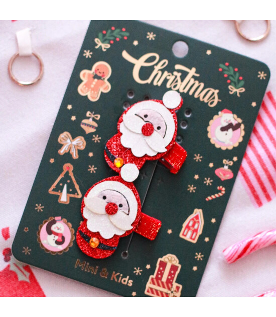 Mini & Kids Sa&ccedil; Tokası Christmas // Santa