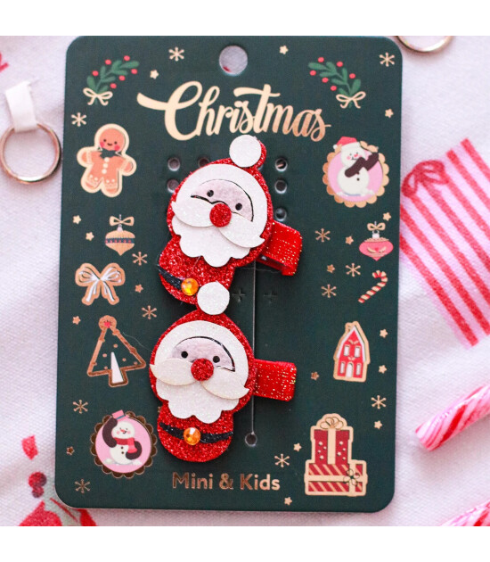 Mini & Kids Sa&ccedil; Tokası Christmas // Santa