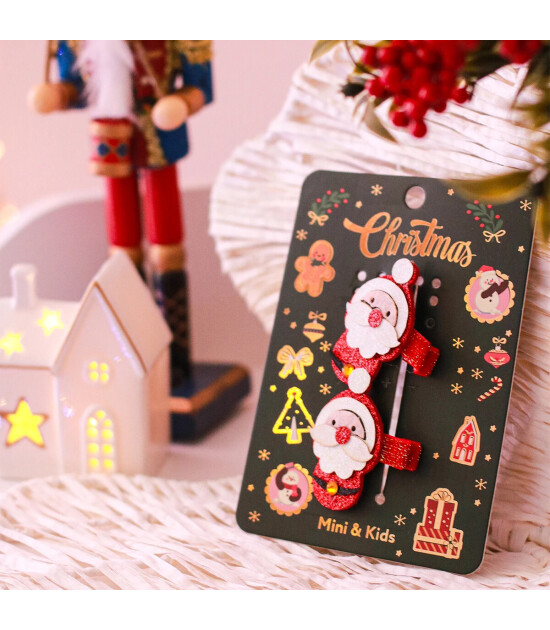 Mini & Kids Sa&ccedil; Tokası Christmas // Santa