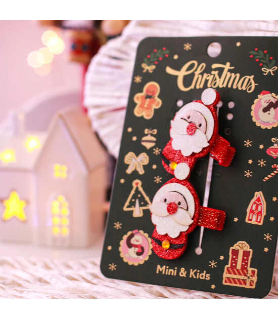 Mini & Kids Sa&ccedil; Tokası Christmas // Santa