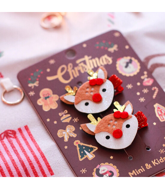 Mini & Kids Sa&ccedil; Tokası Christmas // Baby Reindeer
