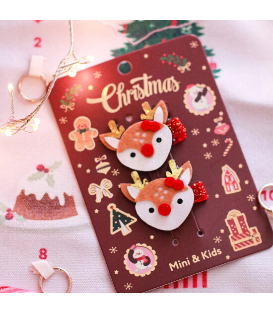 Mini & Kids Sa&ccedil; Tokası Christmas // Baby Reindeer