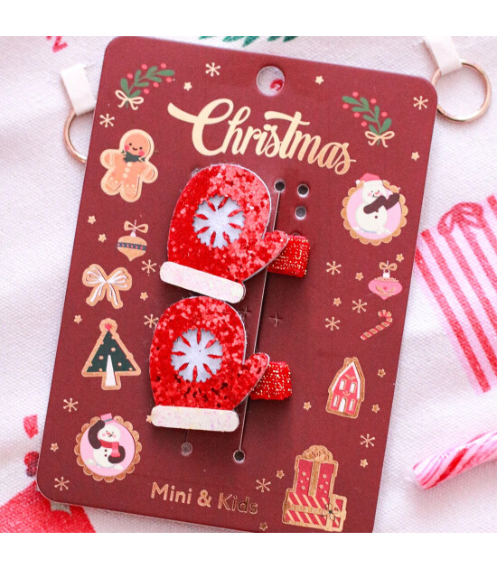 Mini & Kids Sa&ccedil; Tokası Christmas // Gloves