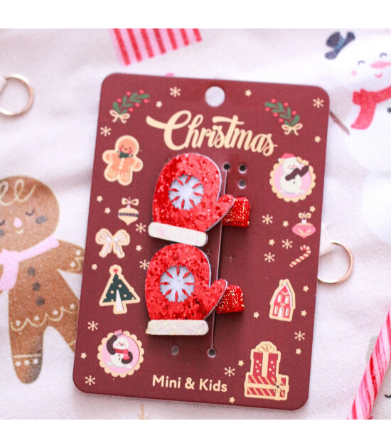 Mini & Kids Sa&ccedil; Tokası Christmas // Gloves
