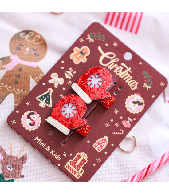 Mini & Kids Sa&ccedil; Tokası Christmas // Gloves