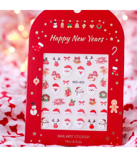 Mini & Kids Nail Sticker // Santa