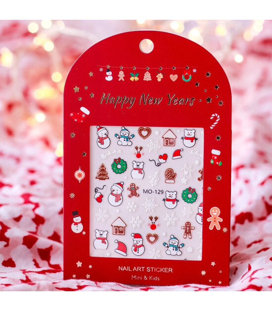 Mini & Kids Nail Sticker // Snowman