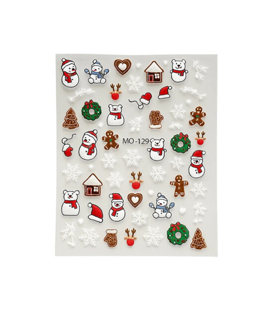 Mini & Kids Nail Sticker // Snowman
