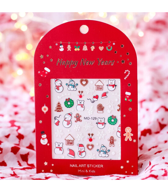 Mini & Kids Nail Sticker // Snowman