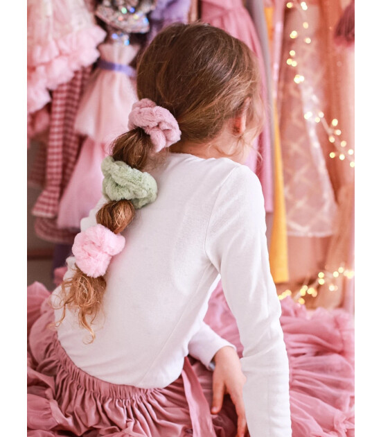 Mini & Kids Peluş Sa&ccedil; Tokası // Pembe