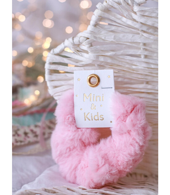 Mini & Kids Peluş Sa&ccedil; Tokası // Pembe