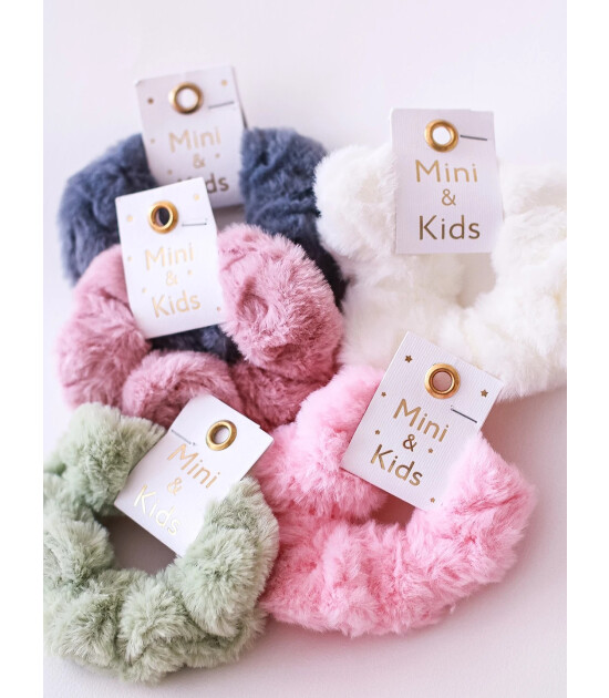 Mini & Kids Peluş Sa&ccedil; Tokası // Pembe