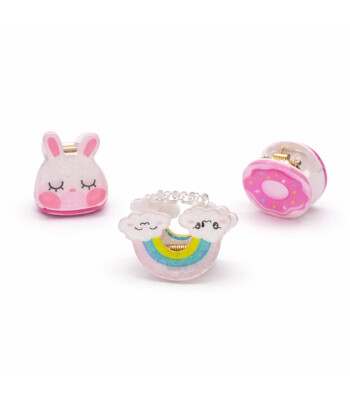 Mini & Kids Mini Figür Renkli Toka Seti (3 Adet) // Gökkuşağı