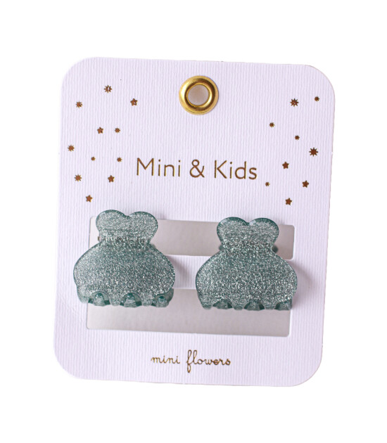 Mini & Kids Simli Akrilik Toka // Yeşil