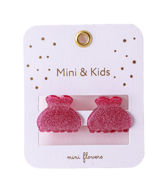Mini & Kids Simli Akrilik Toka // Pembe
