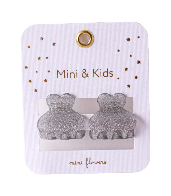 Mini & Kids Simli Akrilik Toka // Silver