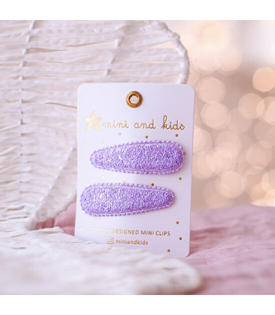 Mini & Kids Mini Klips Toka // Glitter Lila