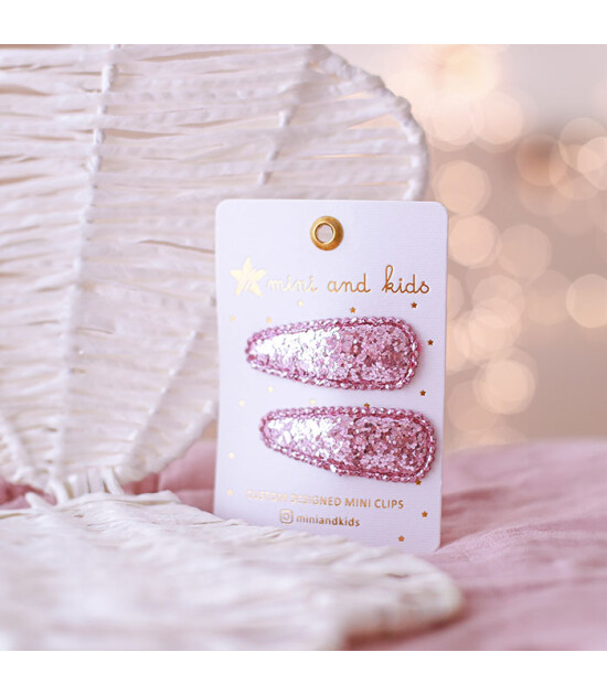 Mini & Kids Mini Klips Toka // Glitter Rose