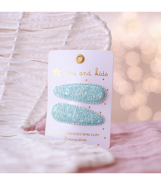 Mini & Kids Mini Klips Toka // Glitter Turkuaz