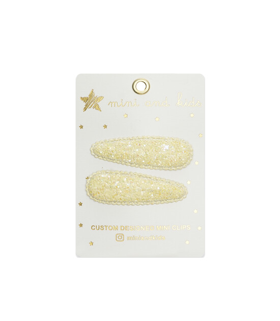 Mini & Kids Mini Klips Toka // Glitter Yellow
